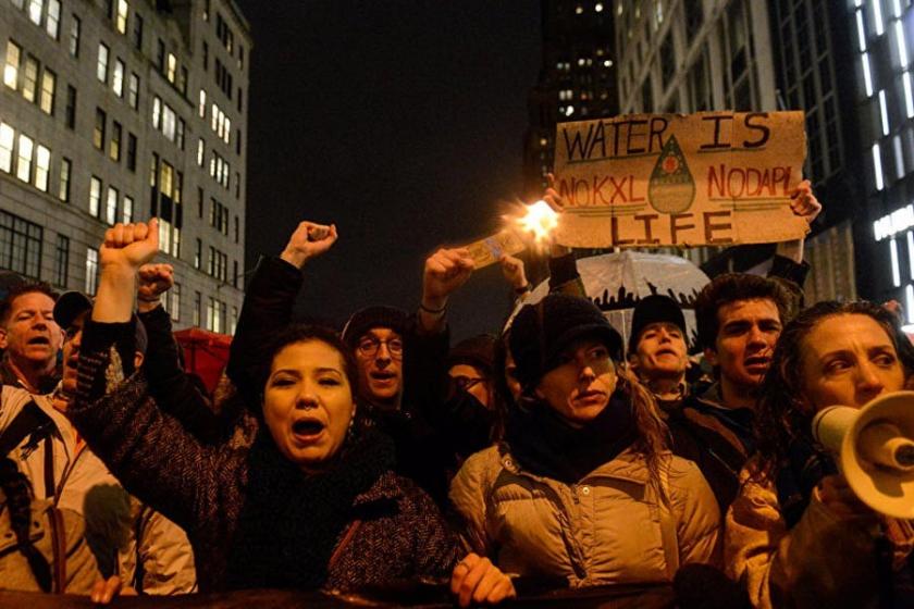 Trump’ın ‘boru hattı’ kararı protesto edildi