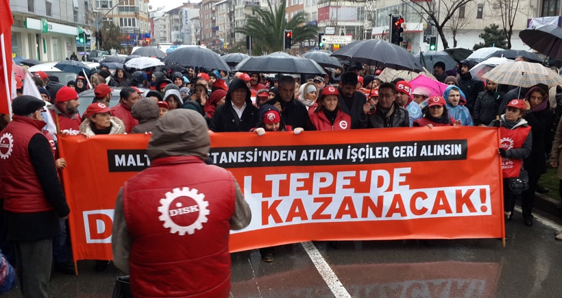 Maltepe Üni. Hastanesi işçileri hakları için yürüdü