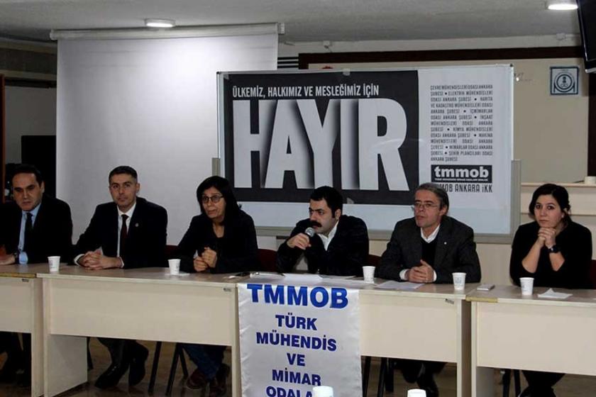 TMMOB Ankara İKK 'Hayır' diyor