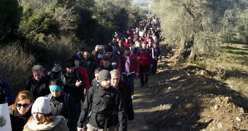 Taş ocağına karşı yürüdüler