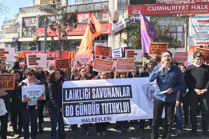 Halkevleri, 60 gündür tutuklu olan üyeleri için eylem yaptı