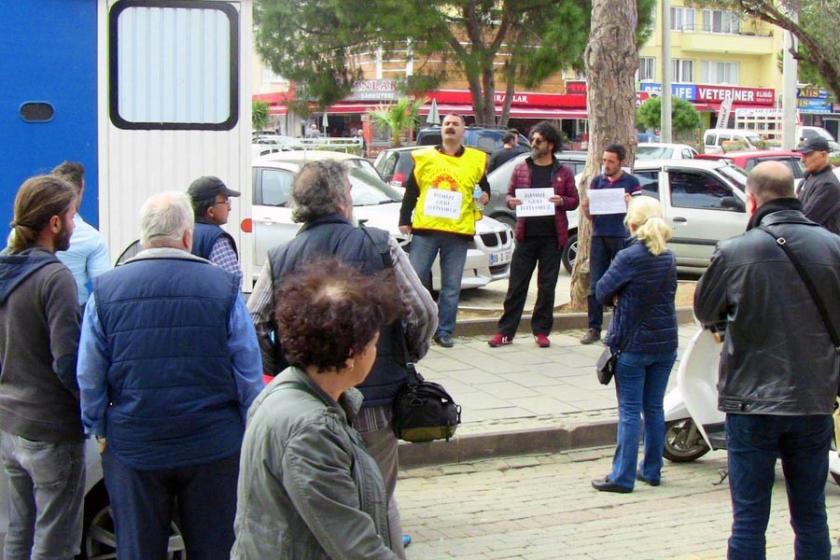 Didim’de ‘İşimizi geri istiyoruz!’ eylemi