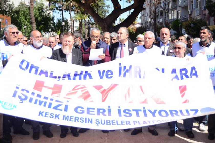 İhraç edilen KESK'liler: İşimize geri dönmek istiyoruz 