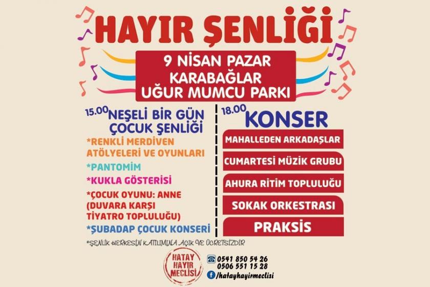 Hatay'da 'Hayır' şenliği