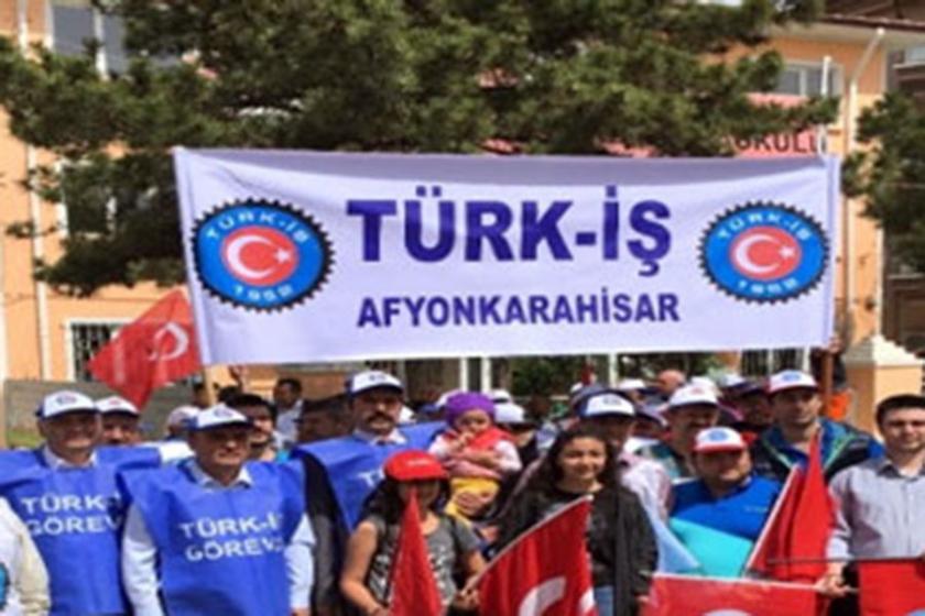 Afyon’da 1 Mayıs, Türk-İş çağrısıyla kutlandı