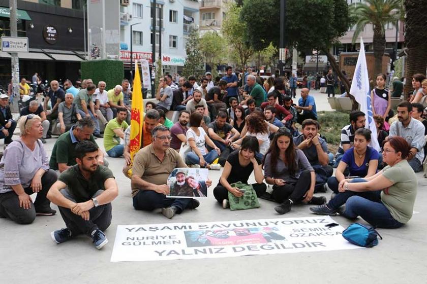 İzmir’de Gülmen ve Özakça için destek eylemleri yapıldı