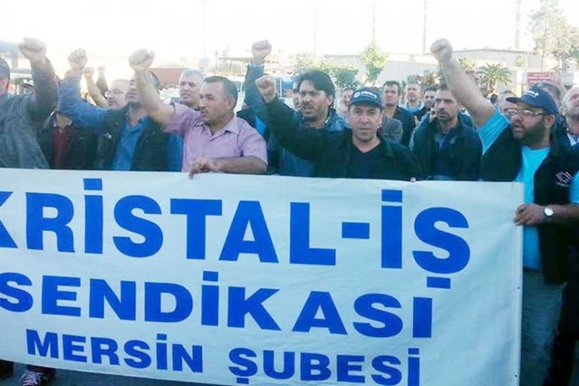 Kristal-İş Şube Başkanı Ergev: Grevden geri adım atmayacağız