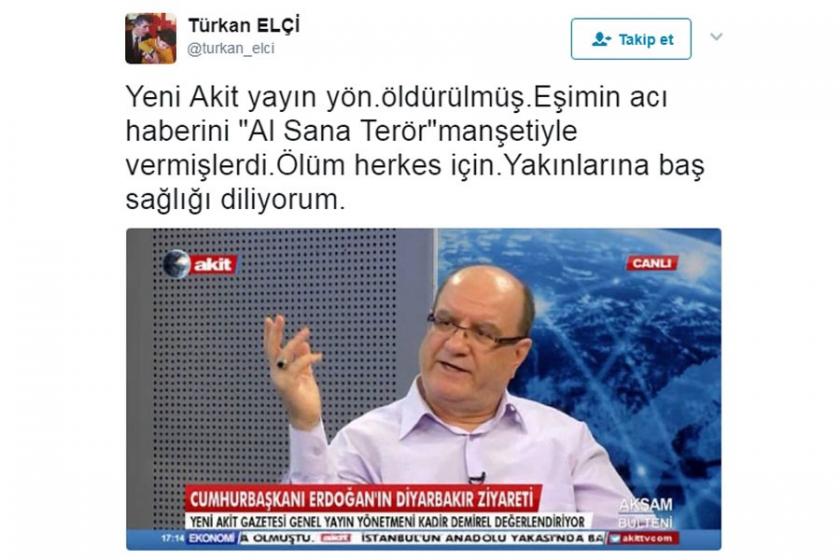 Türkan Elçi’den Kadir Demirel taziyesi: Ölüm herkes için