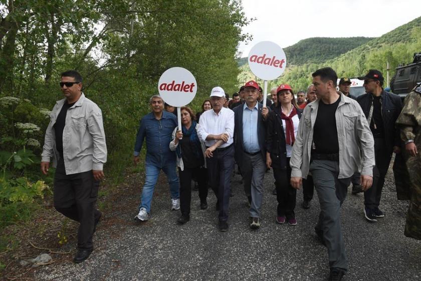 'Adalet yürüyüşü' 6. gününde devam ediyor