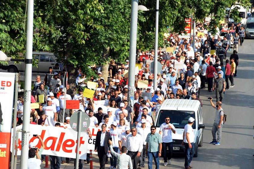 Antep'ten 'Adalet Yürüyüşü'ne destek