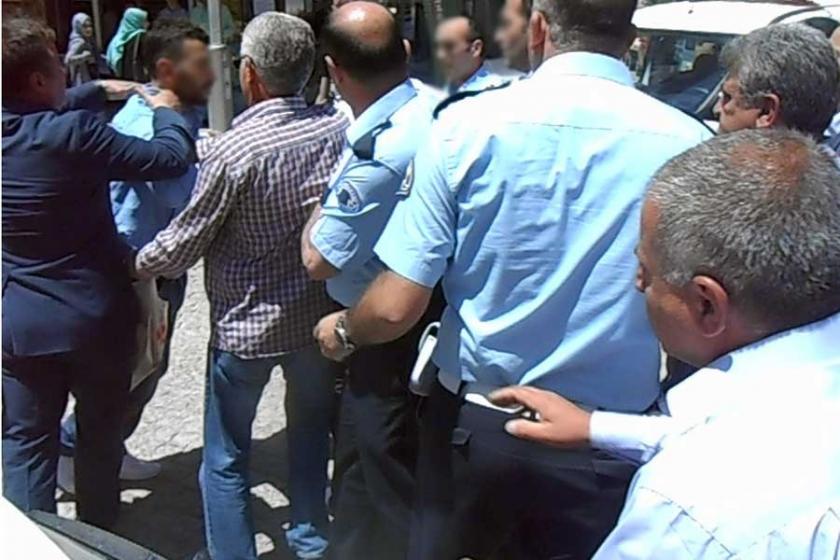 AKP'li Belediye Başkanı ve şoförü polise saldırdı