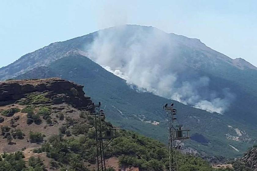 ‘Özel güvenlik’ gerekçesiyle yangına müdahale edilmiyor