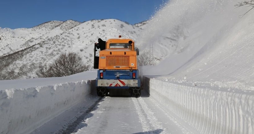 Dersim'de 149 köy yolu ulaşıma kapandı