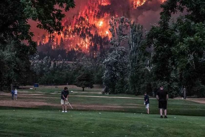 Oregon yangınının umursamaz golfçüleri