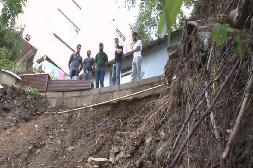 Sarıyer'de toprak kayması: 6 aylık bebek şans eseri kurtuldu