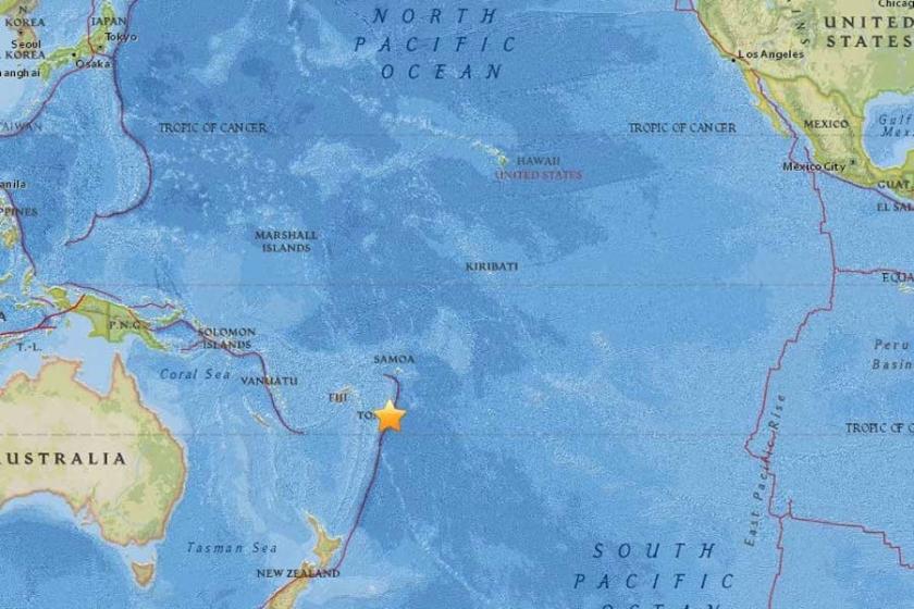 Pasifik ülkesi Tonga'da 6.0 büyüklüğünde deprem