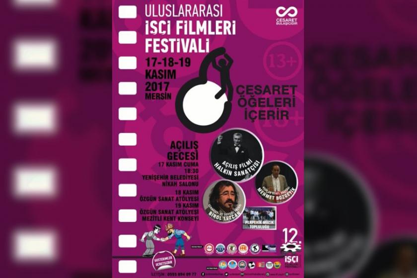 İşçi Filmleri Festivali afişi asan 4 kişiye para cezası