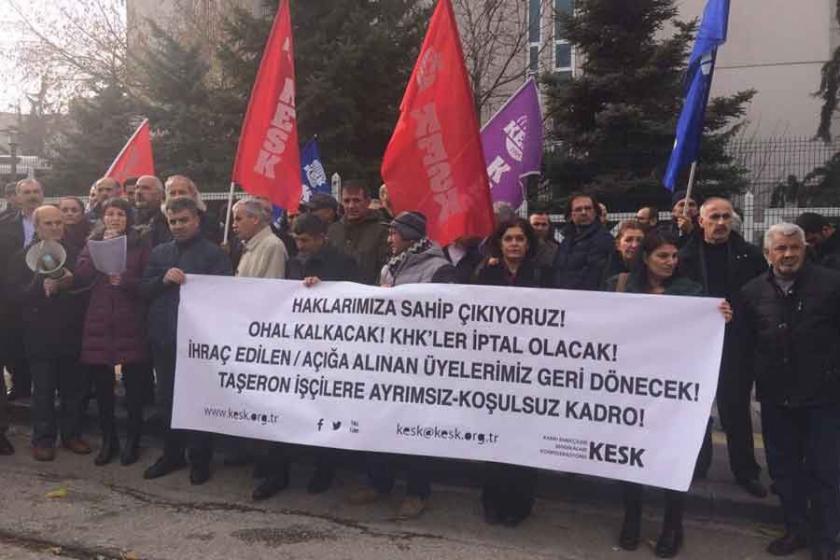 KESK: İhraçlar iade edilsin, taşerona şartsız kadro verilsin