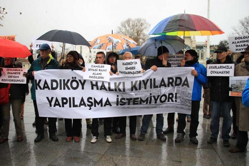 Kadıköy ruhtımının imara açılması protesto edildi