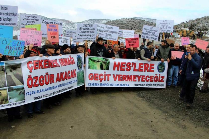 Tokat'ta HES protestosuna Valiliğin 'eylem yasağı' engeli