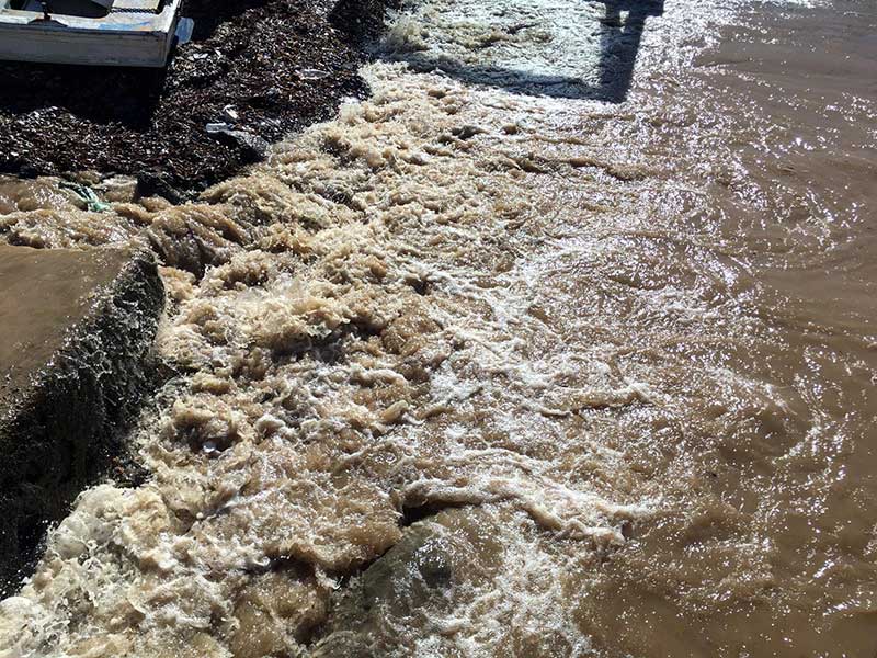 Bodrum'da su isale hattı patladı (Fotoğraf:DHA)