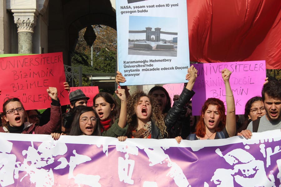 YÖK Protestosu (Fotoğraf: Evrensel)