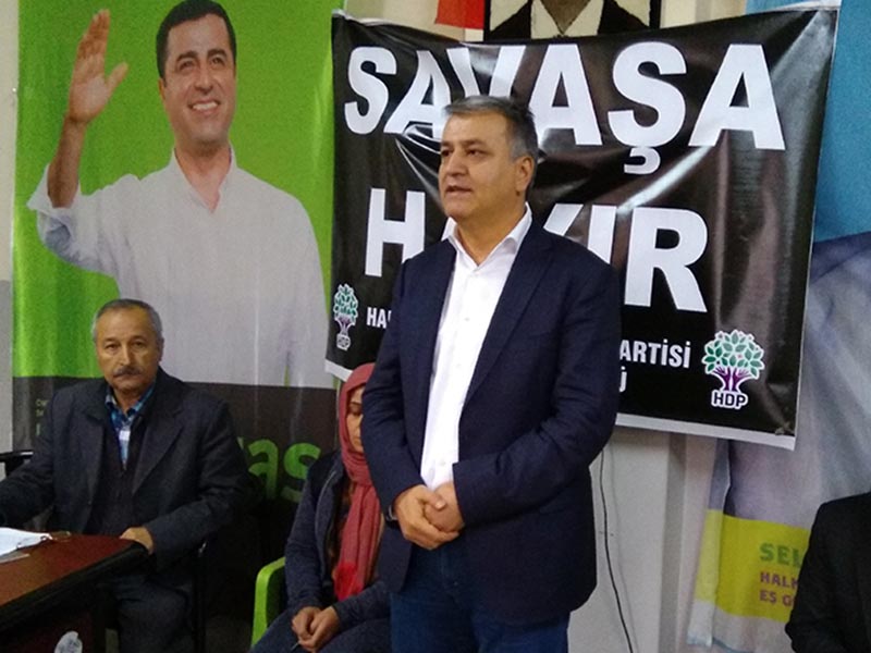 HDP Antep Milletvekili Mahmut Toğrul: Barış için direneceğiz (Fotoğraf: EVRENSEL)