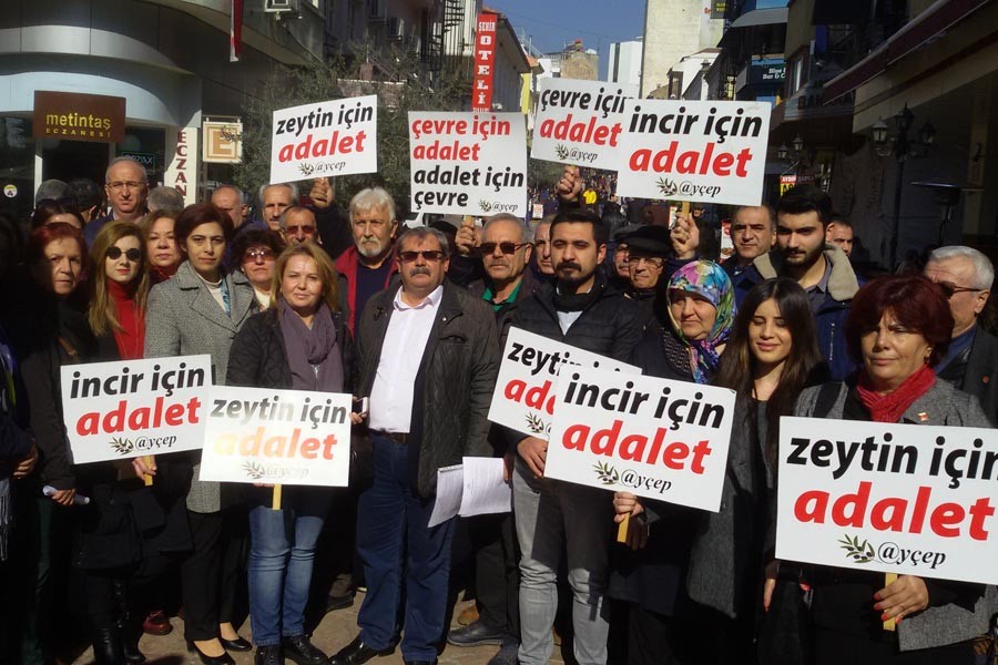 Aydın Efeler’de kurulmak istenen JES protesto edildi