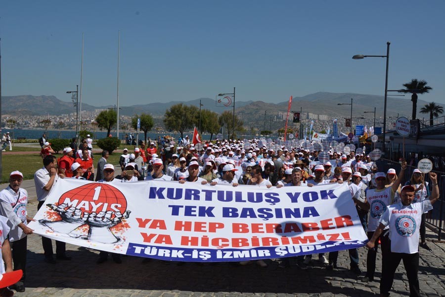 Güvencesizliğe, yoksulluğa, özelleştirmelere ve OHAL’e karşı 1 Mayıs'a