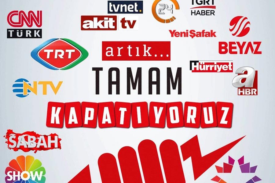 Ana akım medya sosyal medyada protesto ediliyor: #KapatGitsin