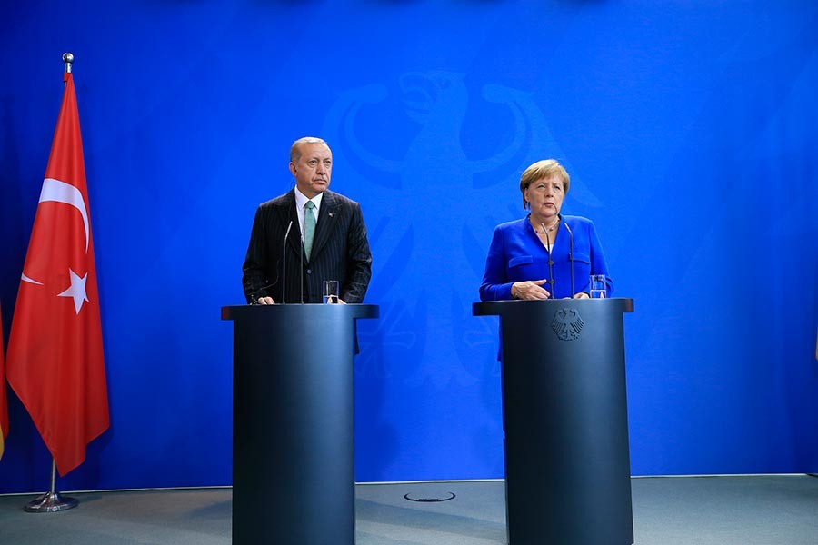 Erdoğan - Merkel açıklaması: Ekonomide hemfikir, yargıda ihtilaf