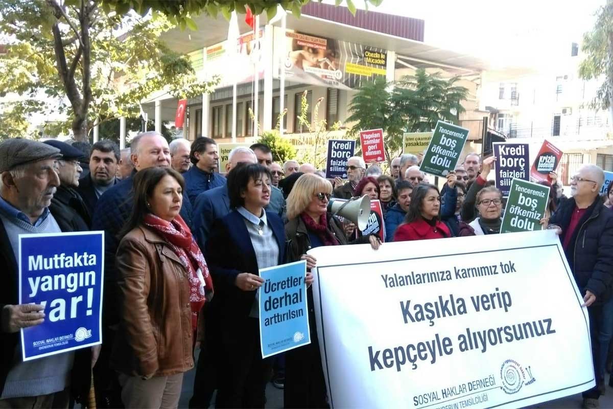 İskenderun'da kriz eylemi: Krizin bedelelini yaratanlar ödesin