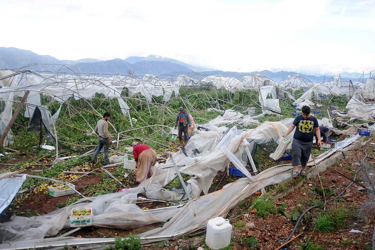 Antalya'da hortum ve yağışın bilançosu ağır oldu