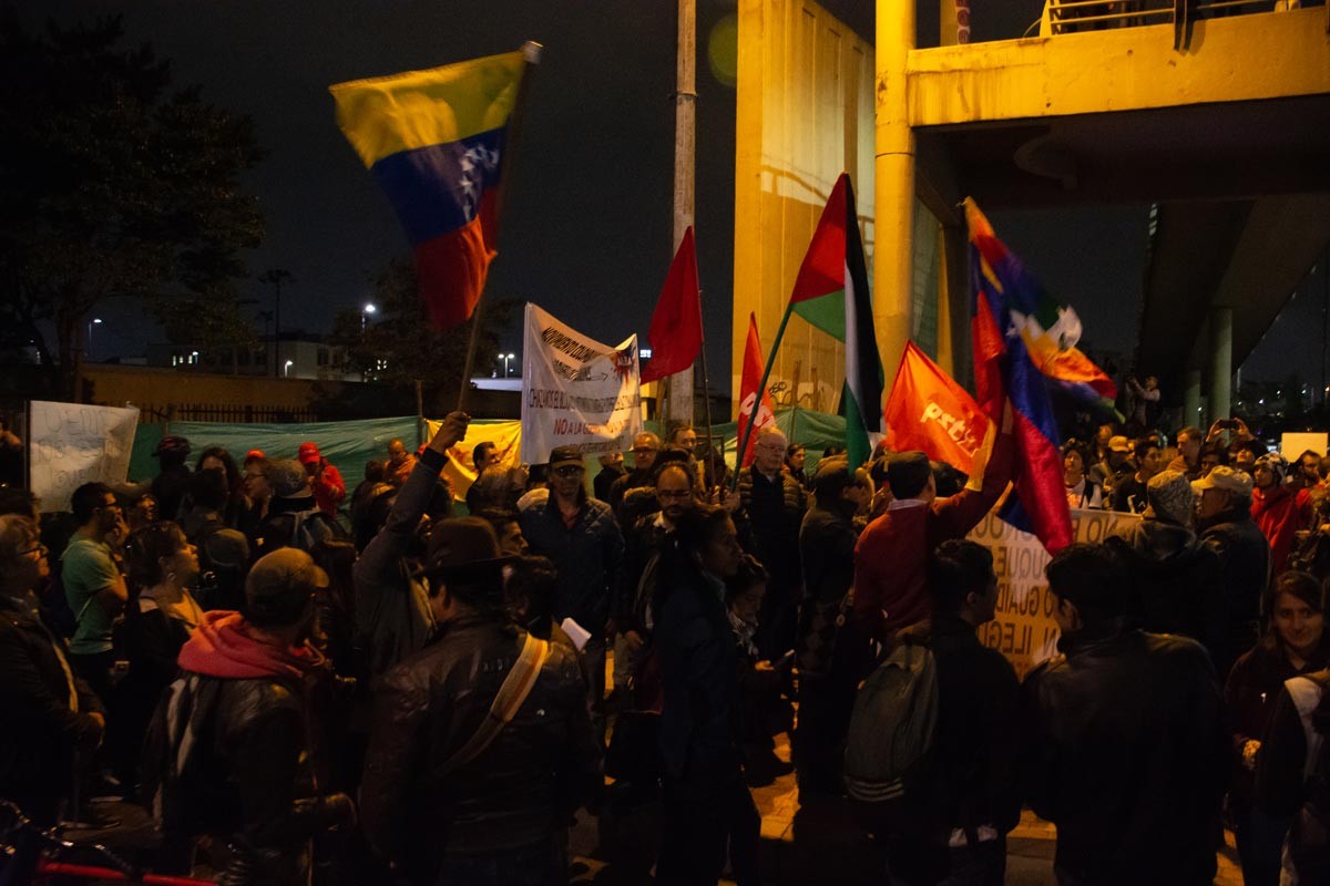 Kolombiya'da protesto