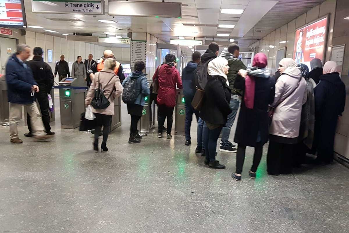 Yenikapı-Hacıosman metro hattında teknik arıza