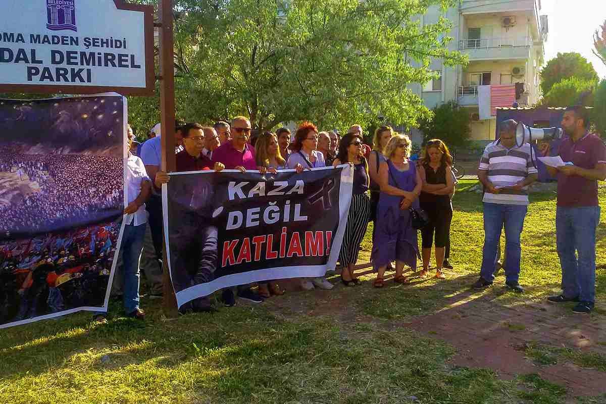 Soma Katliamı'nda hayatını kaybeden işçiler Didim'de anıldı