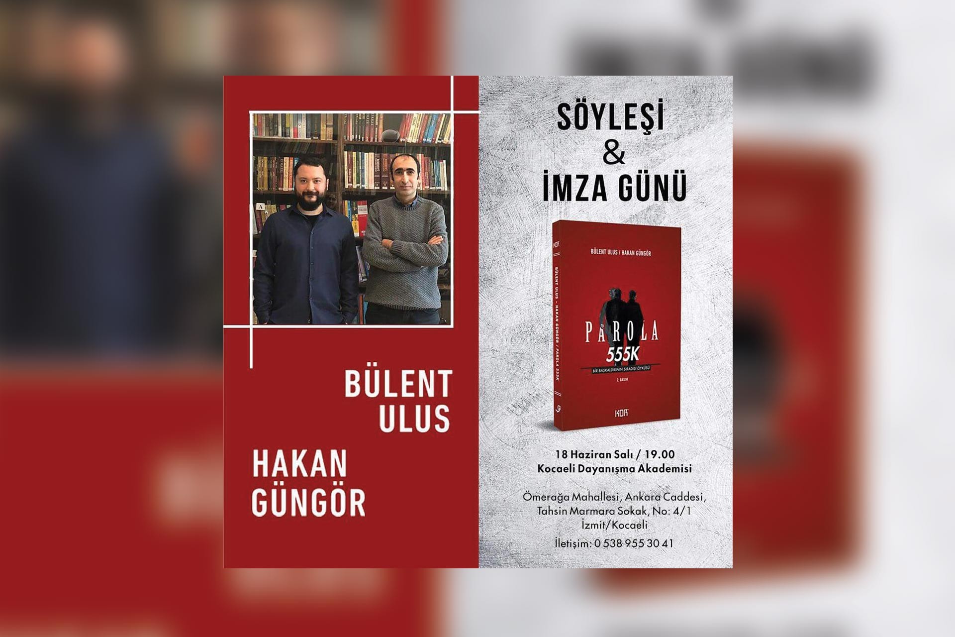 'Parola 555K' için Kocaeli'de imza günü düzenleniyor