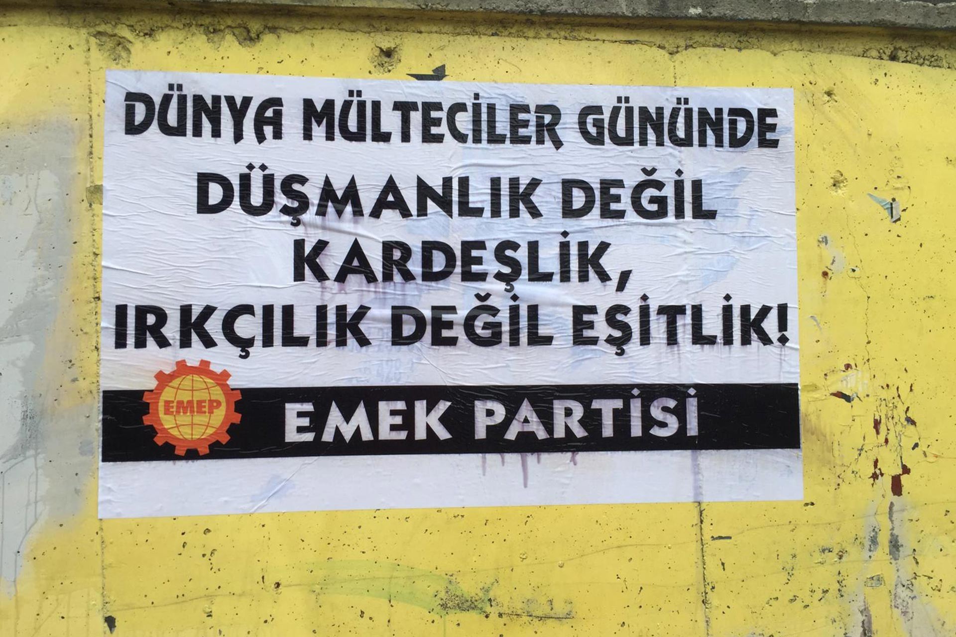 EMEP, Dünya Mülteciler Günü'nde işçilere seslendi