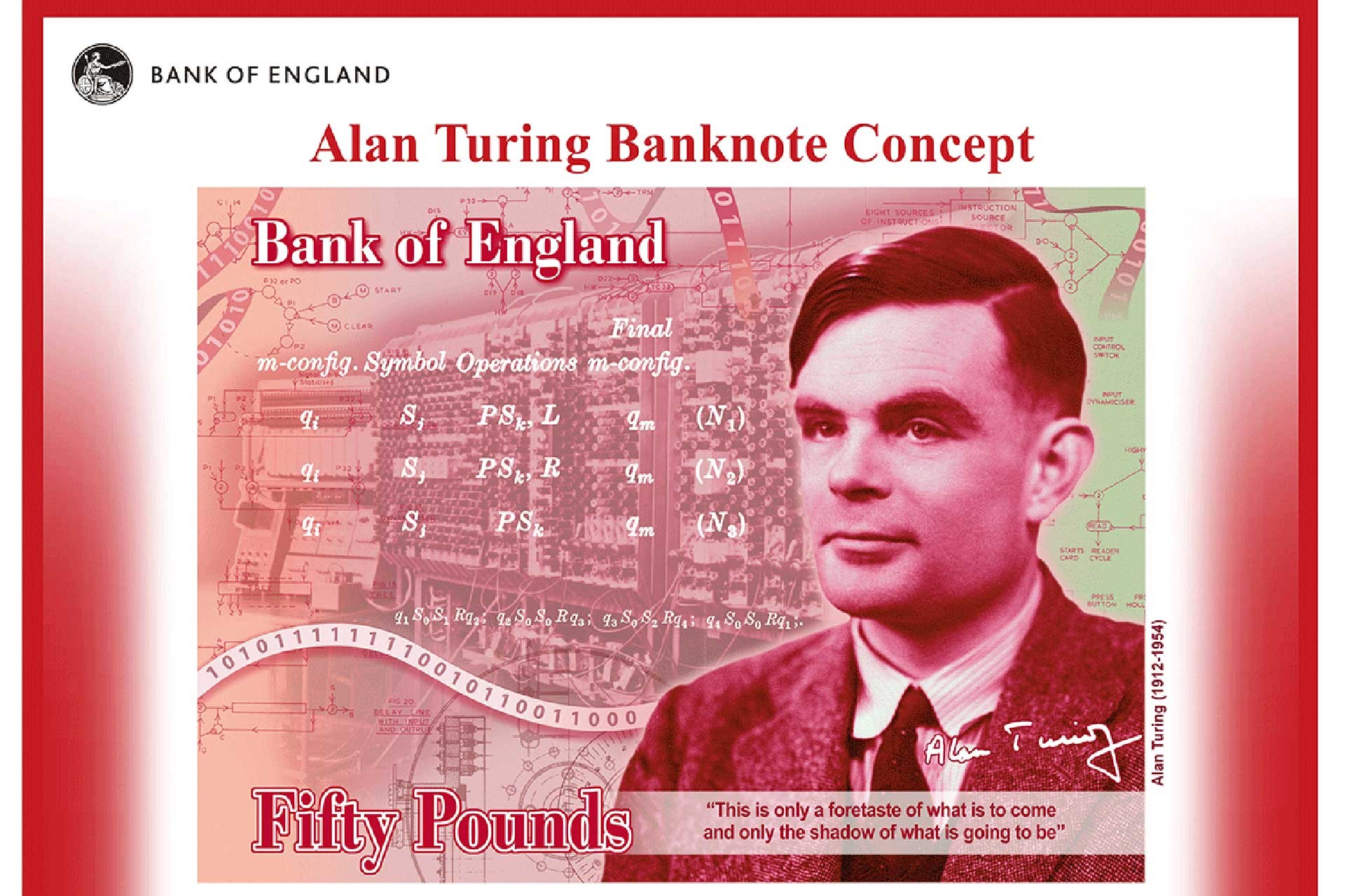 50 poundluk banknotlarda Alan Turing’in resmi yer alacak