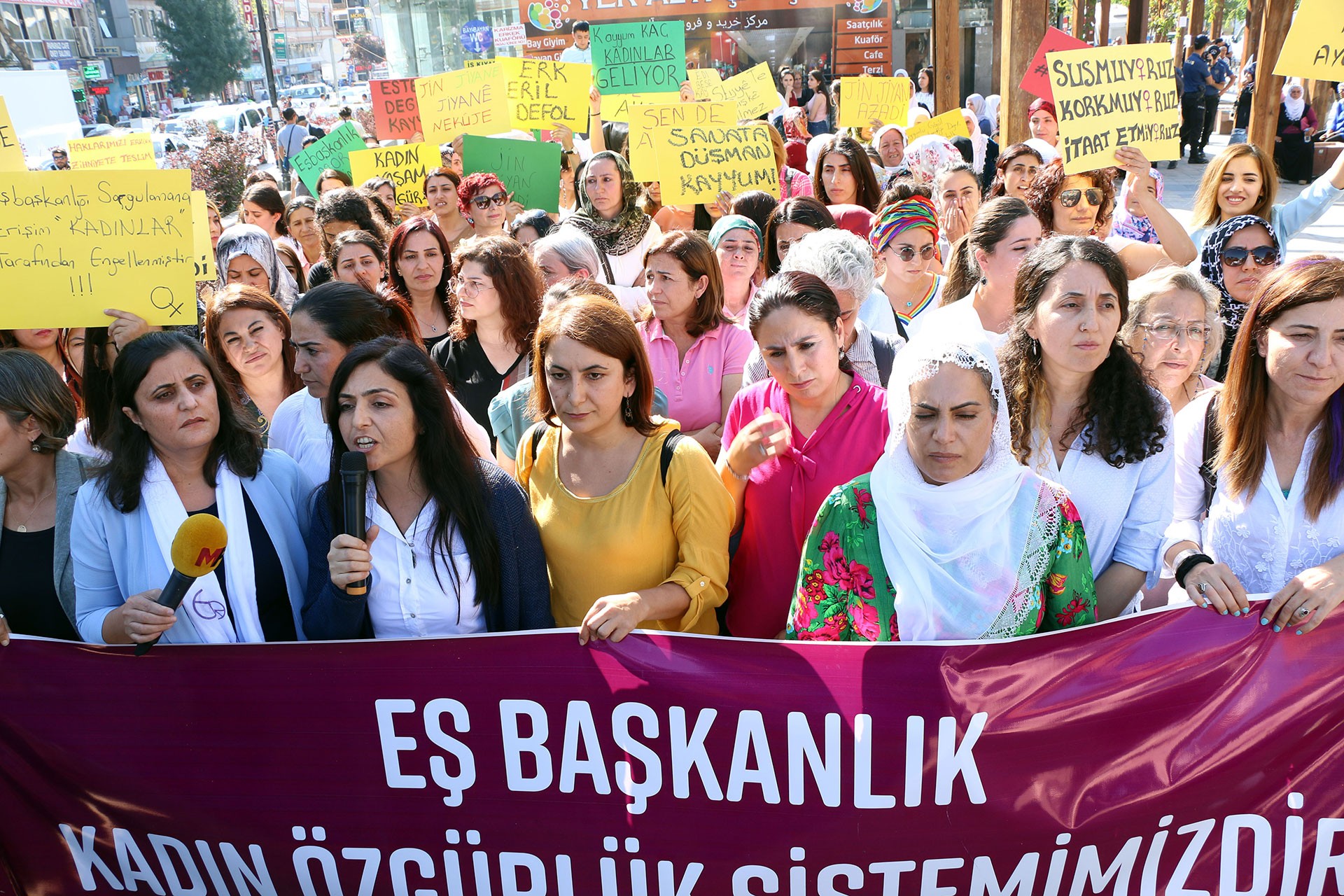 Van’da 'Eş başkanlık Mor Çizgimizdir' eylemine katılan eş başkanlara soruşturma