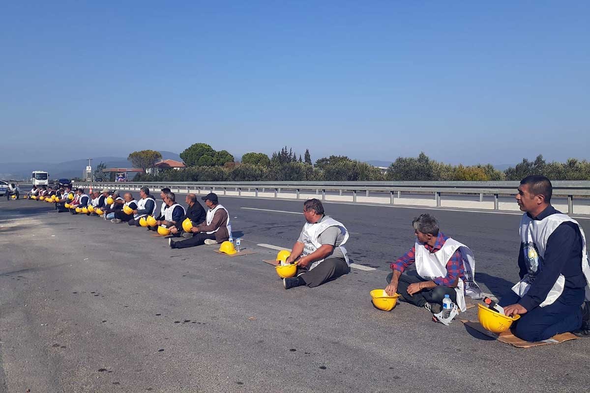 Kırkağaç’ta direnen madencilere destek