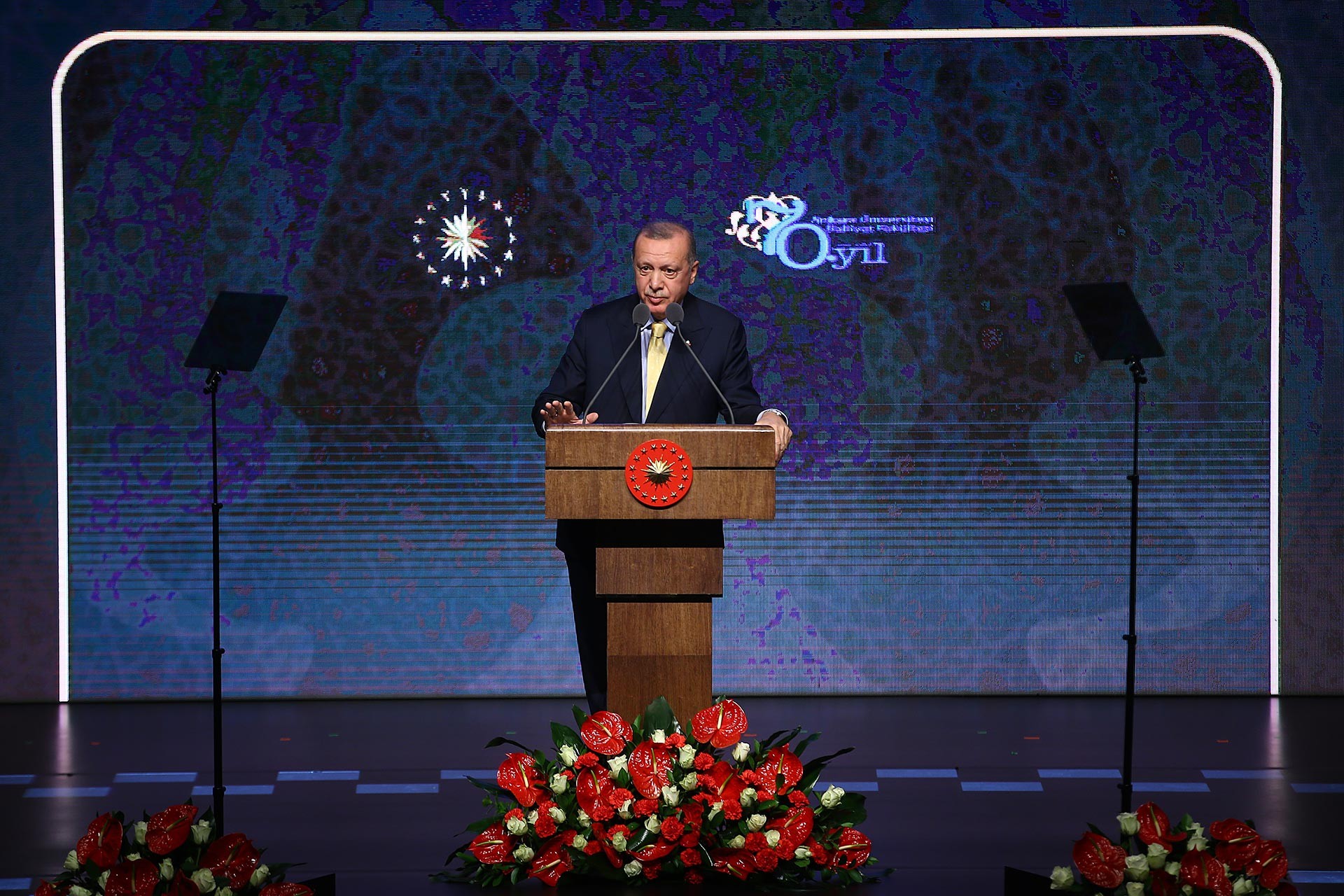 Erdoğan, Ankara Üniversitesi İlahiyat Fakültesi'nin 70. kuruluş yıl dönümü etkinliğinde konuştu