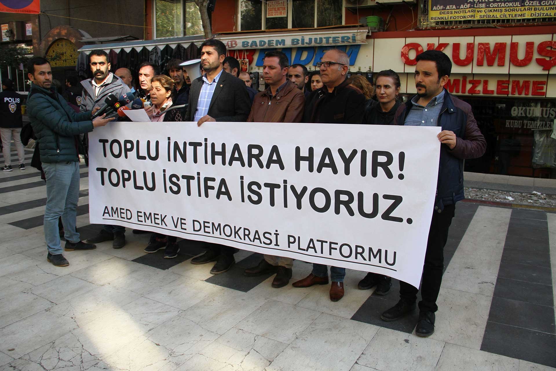 Diyarbakır Emek ve Demokrasi Platformu basın açıklamasında 