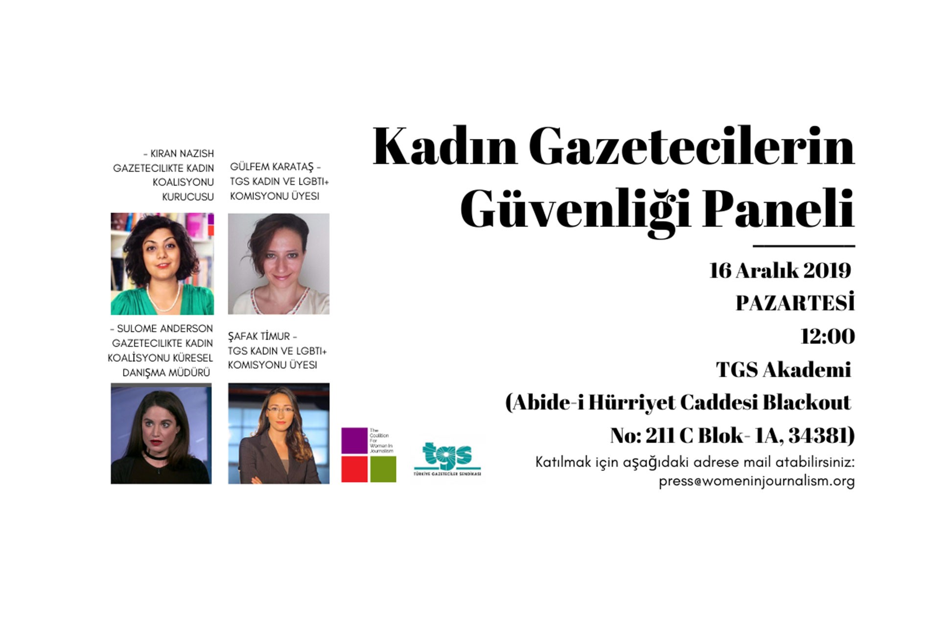 İstanbul'da "Kadın Gazetecilerin Güvenliği" paneli yapılacak