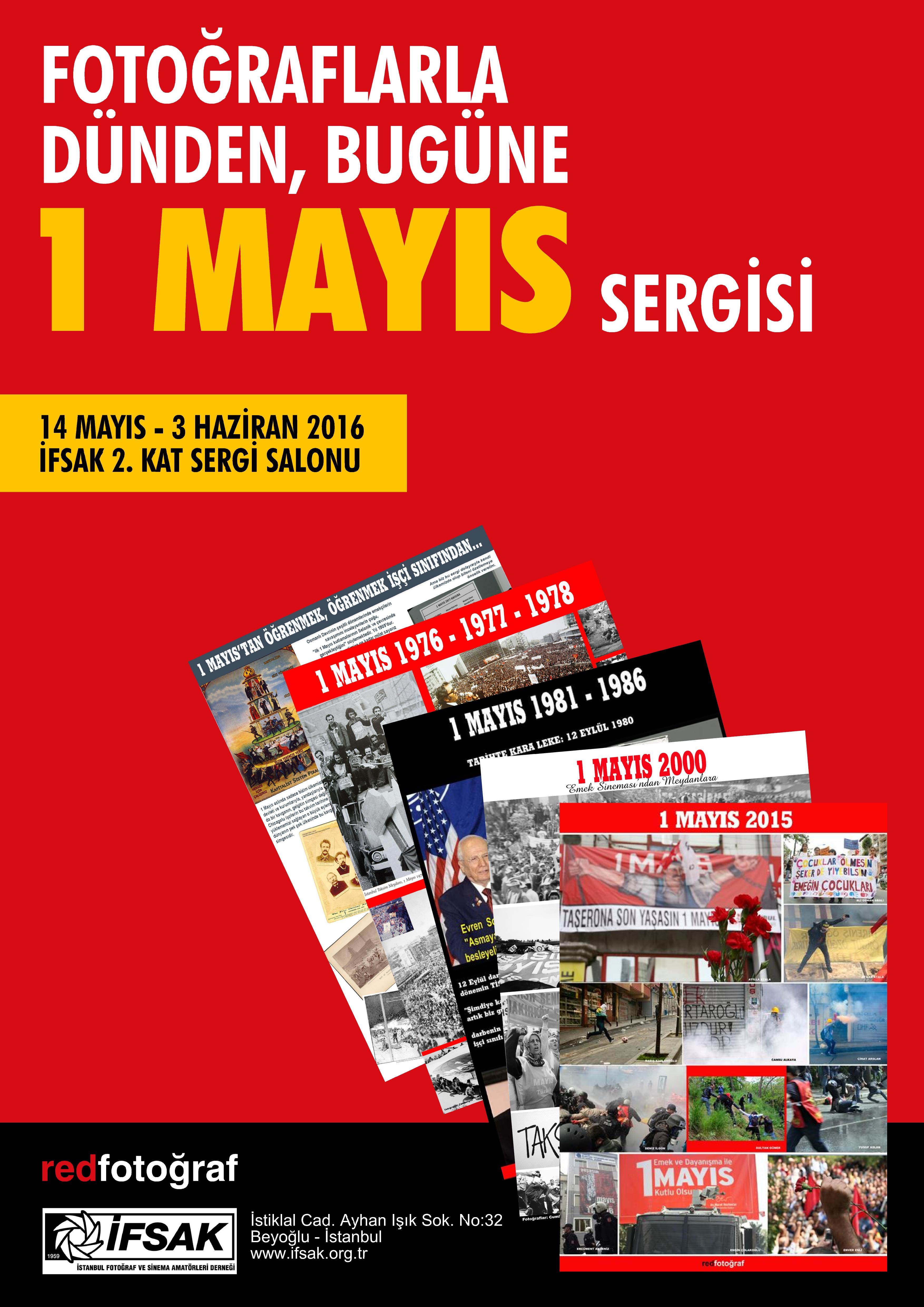 RED Fotoğraf'ın 1 Mayıs sergisi afişi