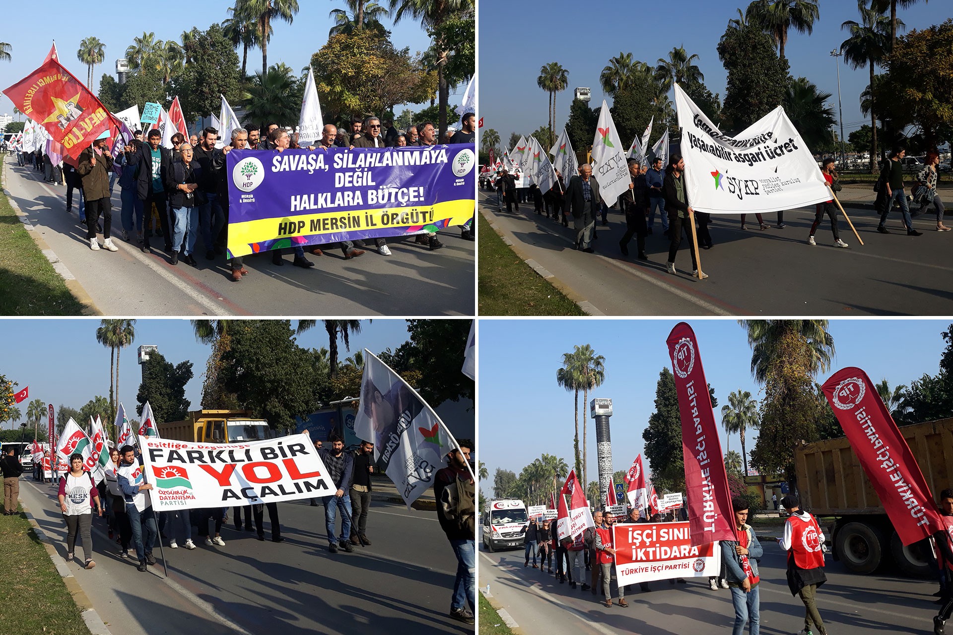 Mersin’deki “Demokratik Türkiye, halk için bütçe” mitingi