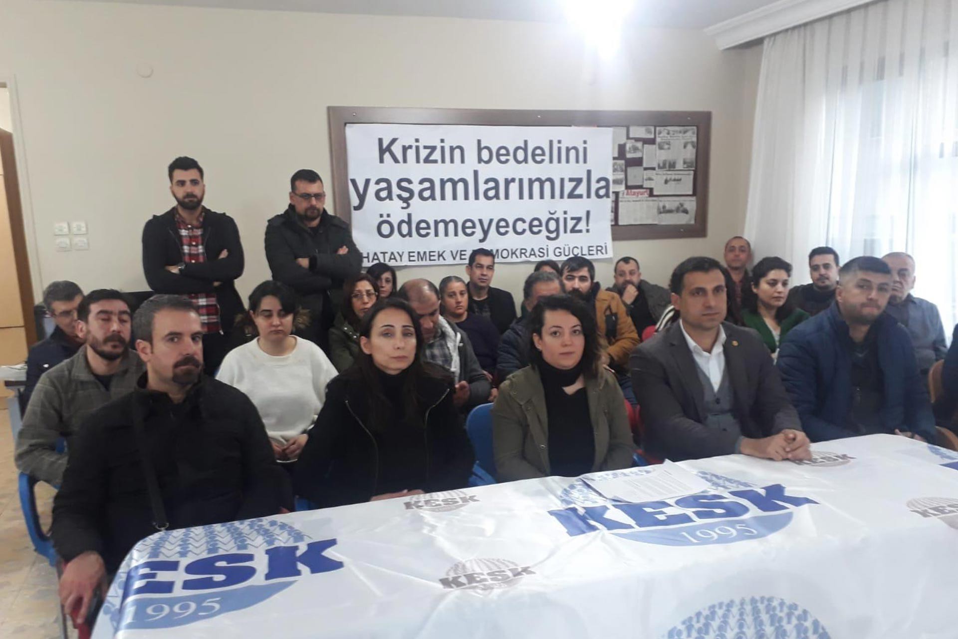 Hatay Emek ve Demokrasi Güçleri basın toplantısı düzenledi