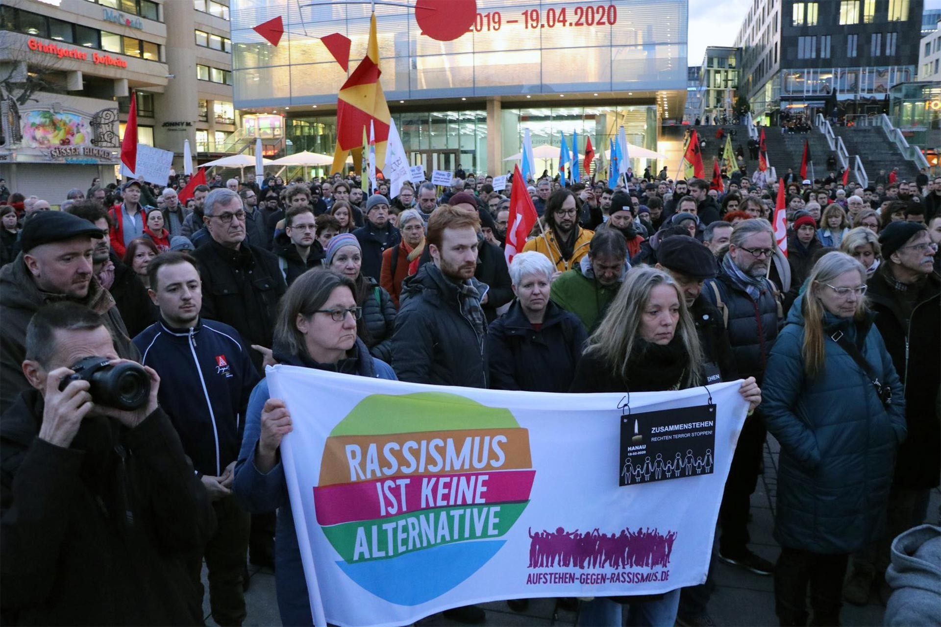 Almanya'da Hanua Katliamına karşı düzenlenen eylem