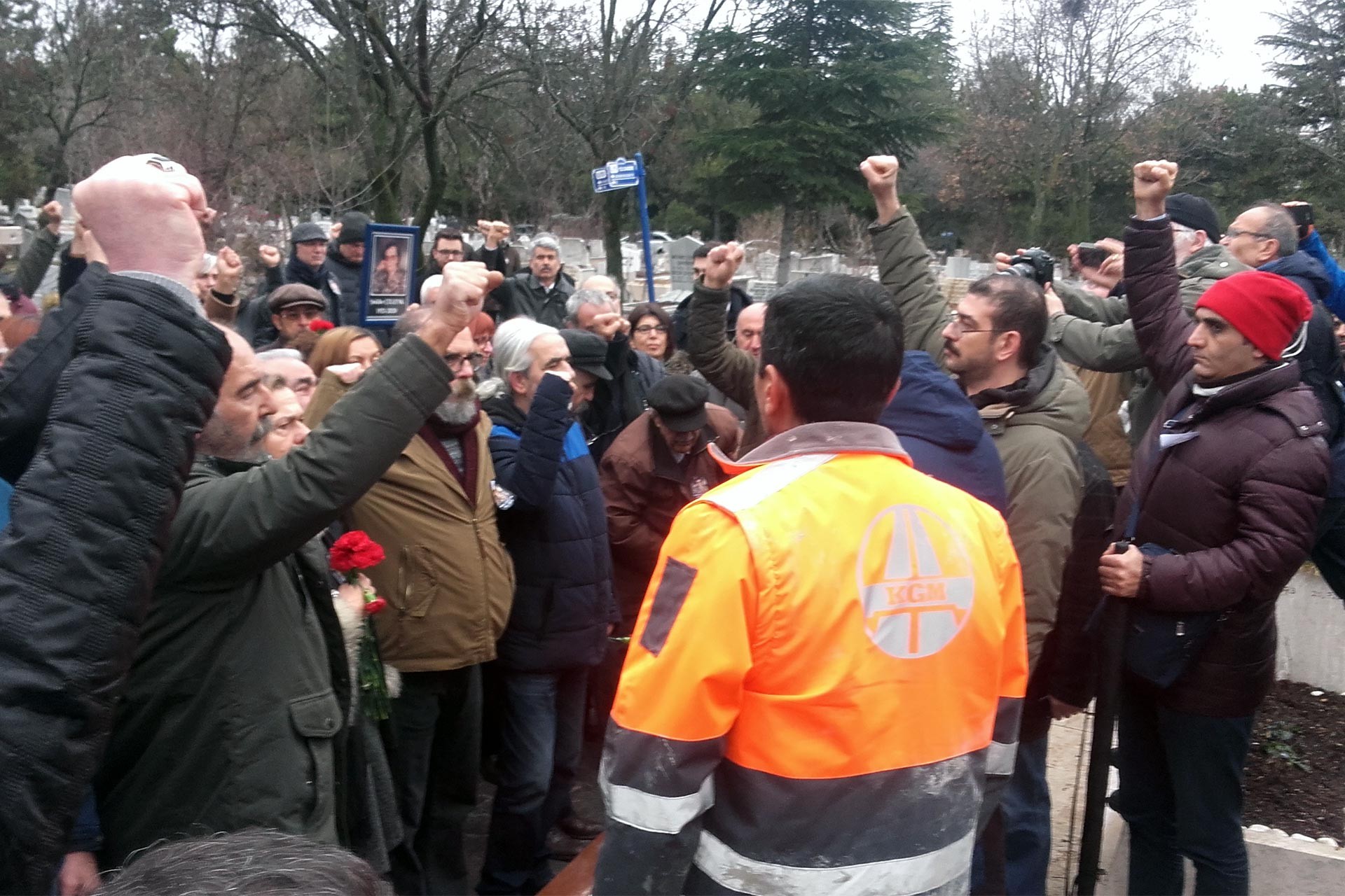 Şekibe Çelenk için düzenlenen cenaze töreni