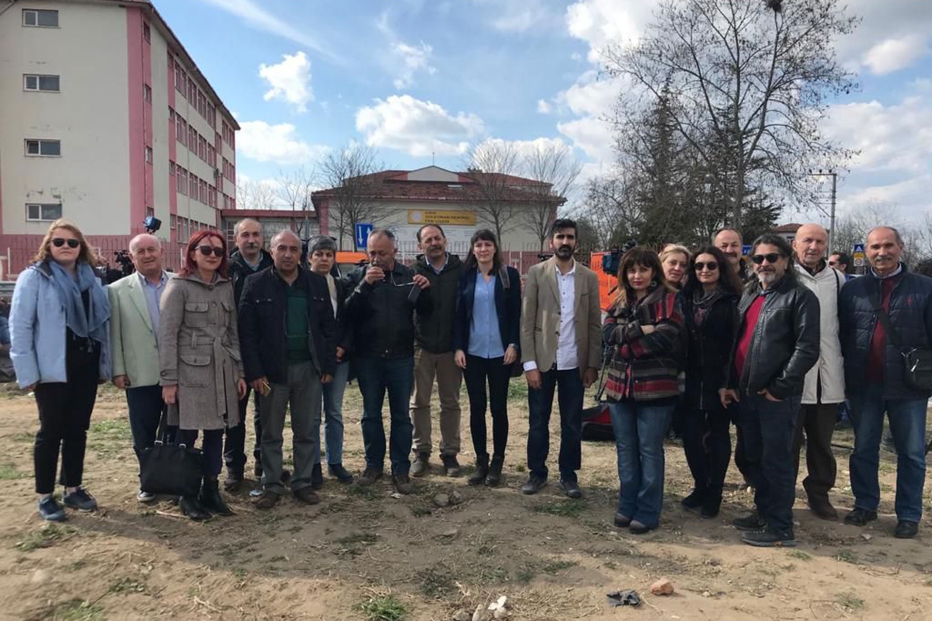 KESK'e bağlı sendikaların MYK üyelerinden oluşan heyet